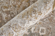 Cadiz Traditional Floral & Botanical, Ivory/Gray/Gold