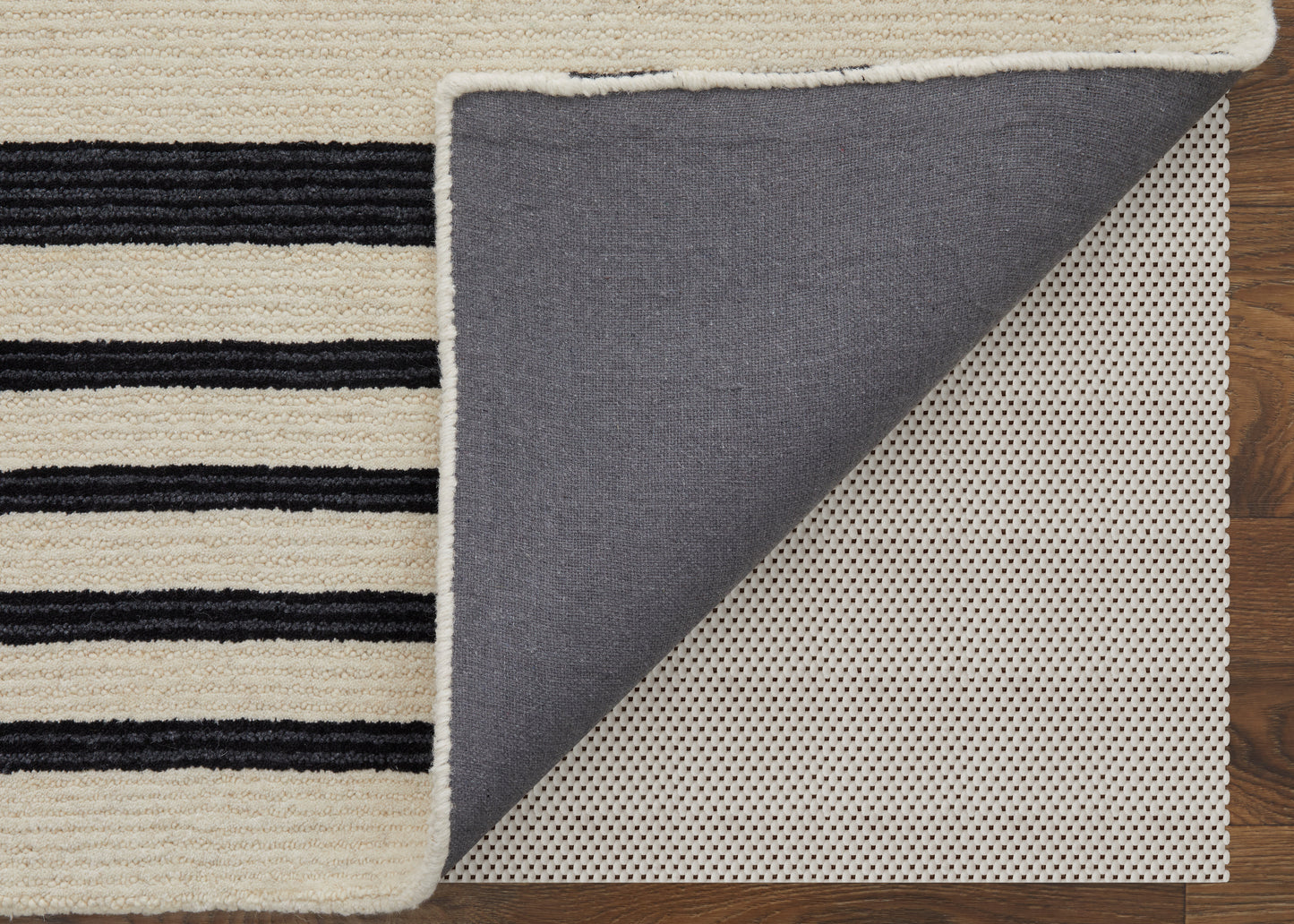 Maguire Transitional Abstract, Ivory/Black
