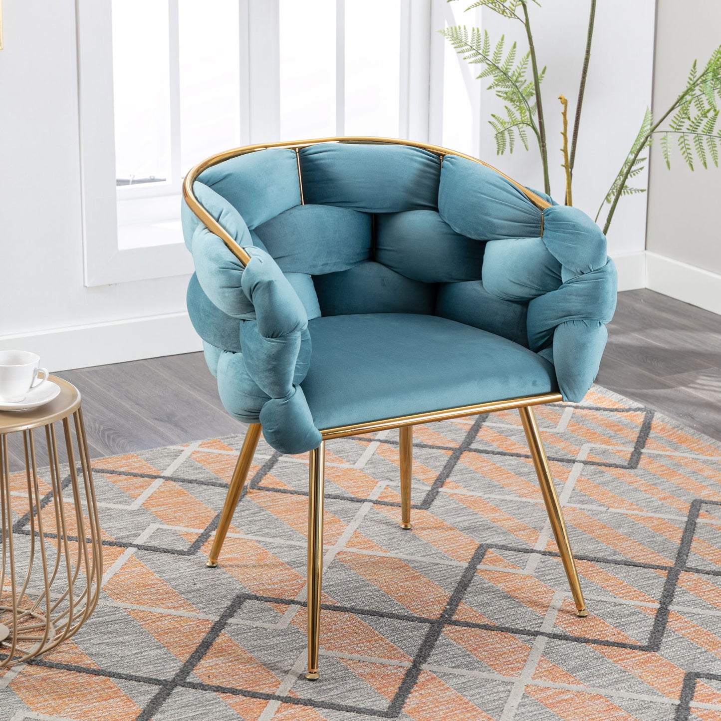 Luxury Modern Simple Leisure Single Sofa Chair Bedroom Lazy Person Household Dresser Stool Manicure Table Back Chair