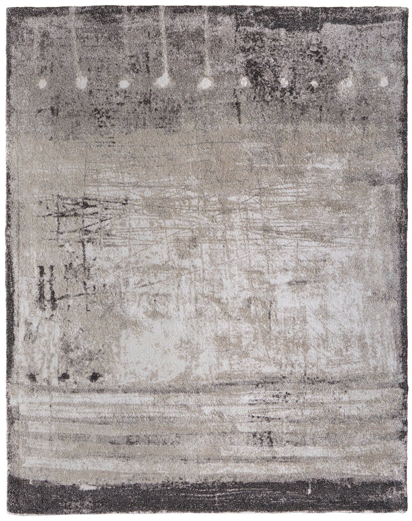 Skyview Modern Abstract, Gray/Ivory/Taupe