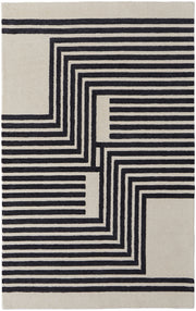 Maguire Transitional Abstract, Gray/Ivory/Black