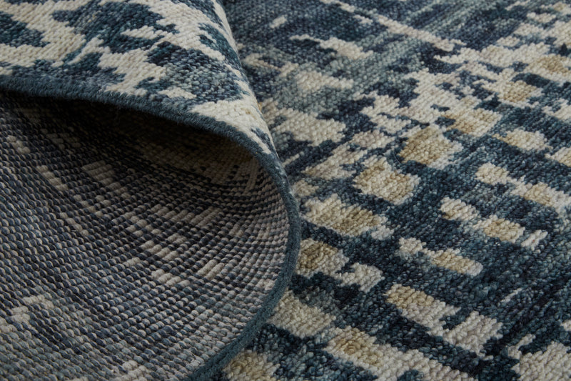 Palomar Transitional Abstract, Blue/Gray/Tan