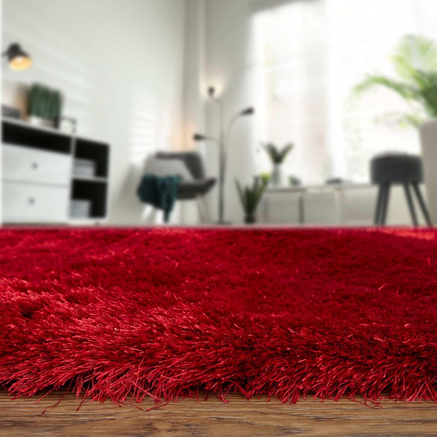 Indochine Modern Solid, Red/Purple