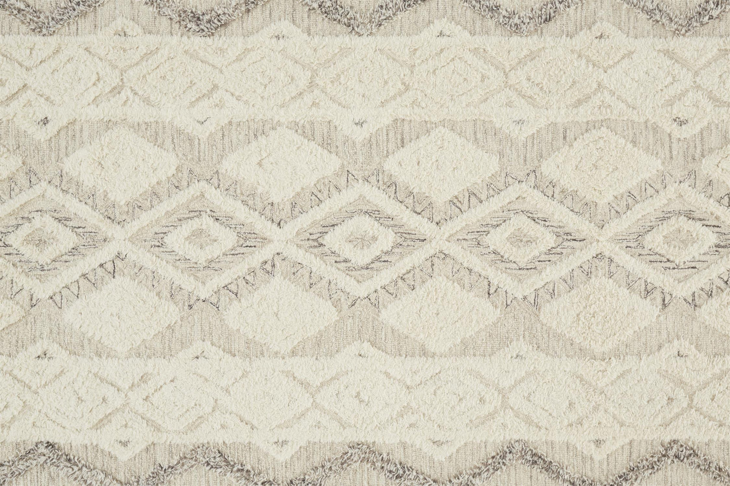 Anica Transitional Geometric, Ivory/Taupe/Gray