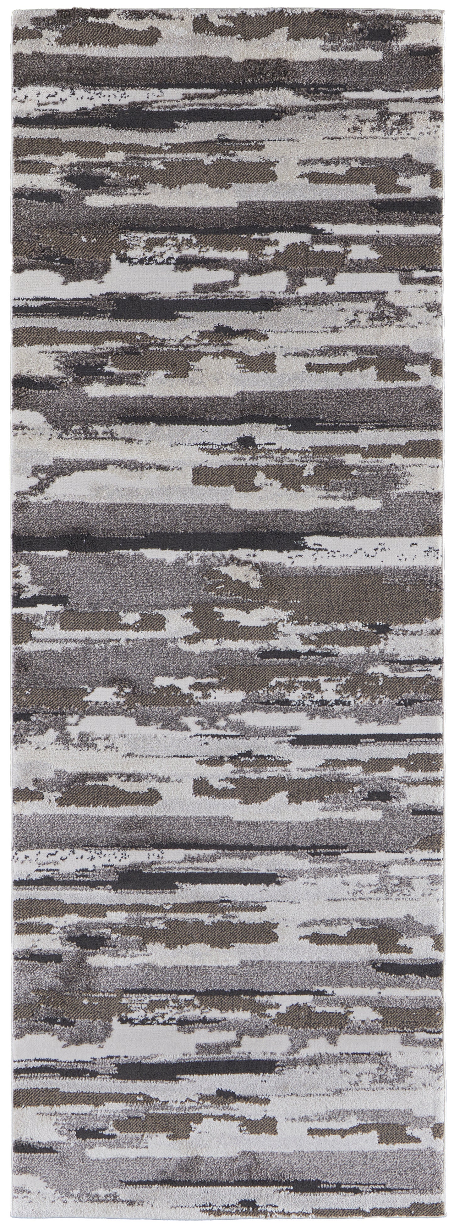 Vancouver Modern Abstract, Brown/Ivory