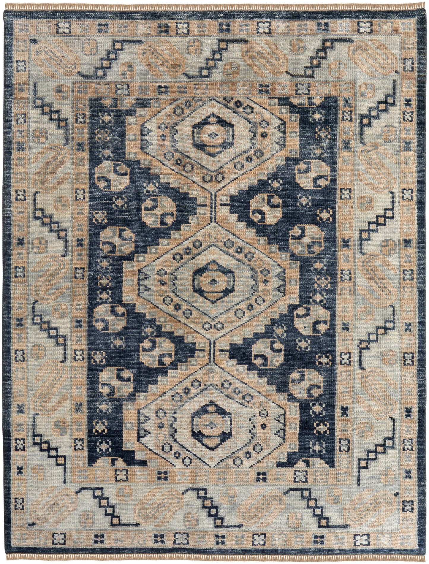Fillmore Traditional Diamond, Blue/Ivory
