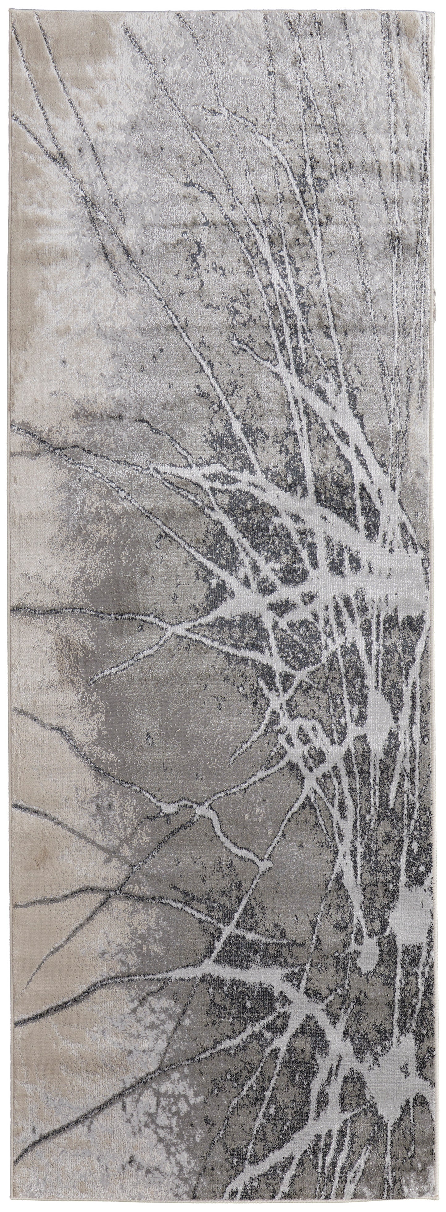 Astra Transitional Abstract, Gray/Silver/Ivory