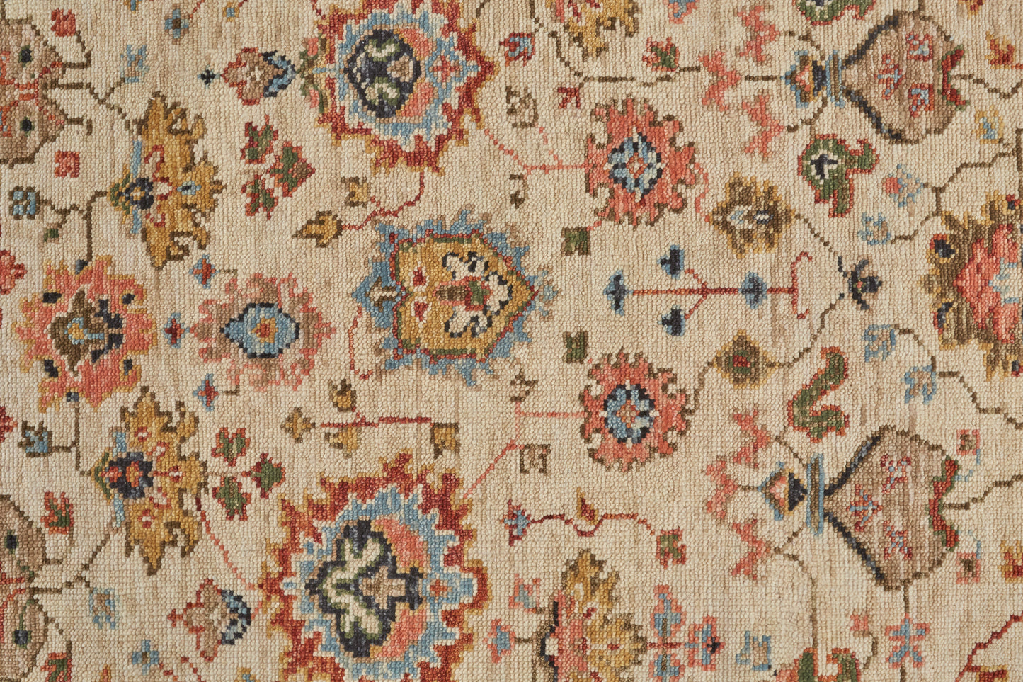 Carrington Traditional Oriental, Ivory/Red/Blue