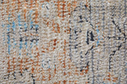 Caldwell Transitional Medallion, Ivory/Blue/Orange