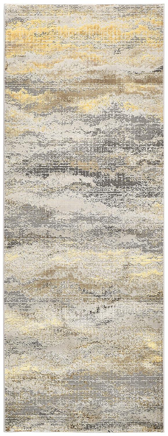Aura Modern Abstract, Gold/Gray/Ivory