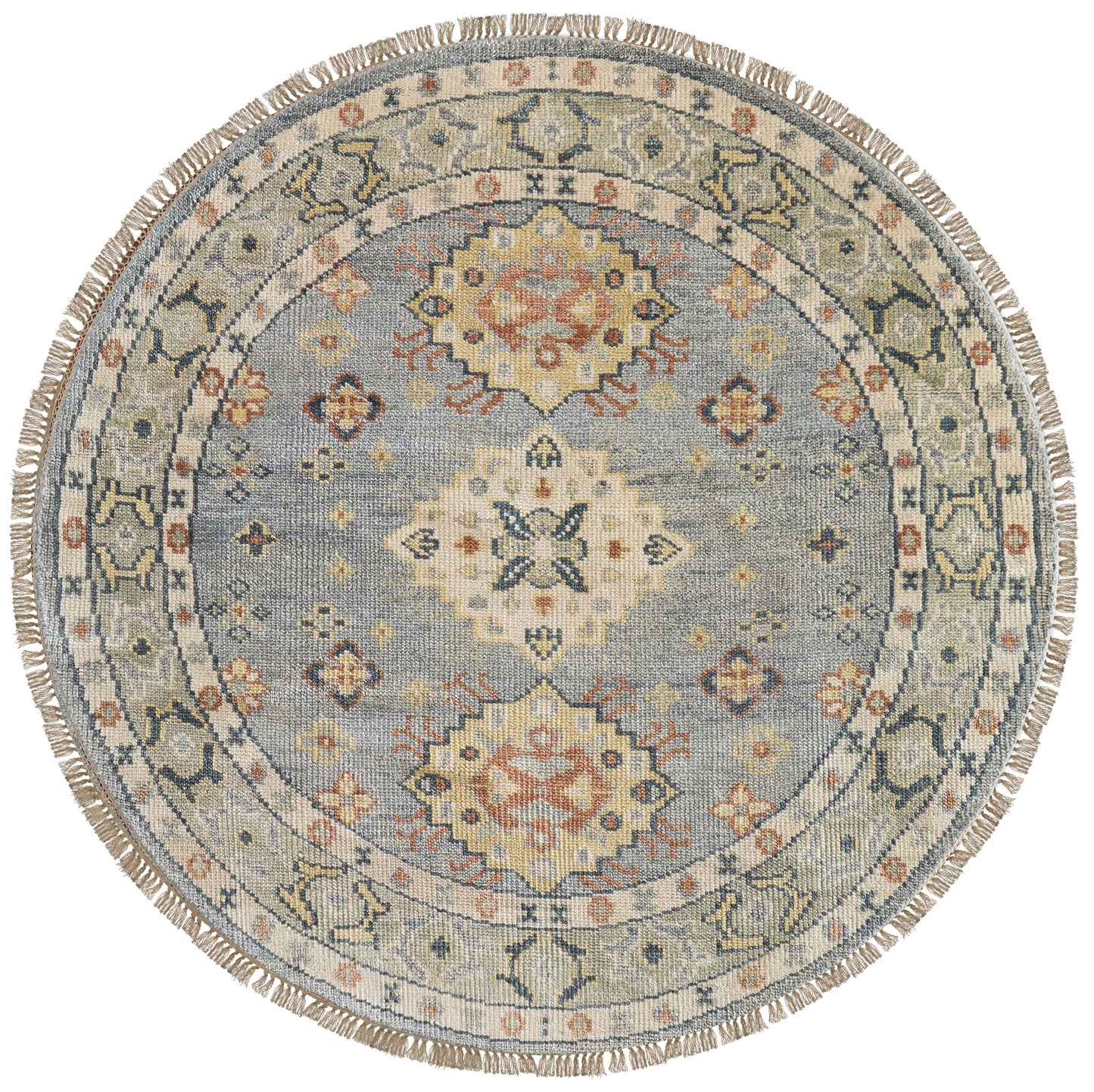 Fillmore Transitional Diamond, Blue/Taupe/Gray