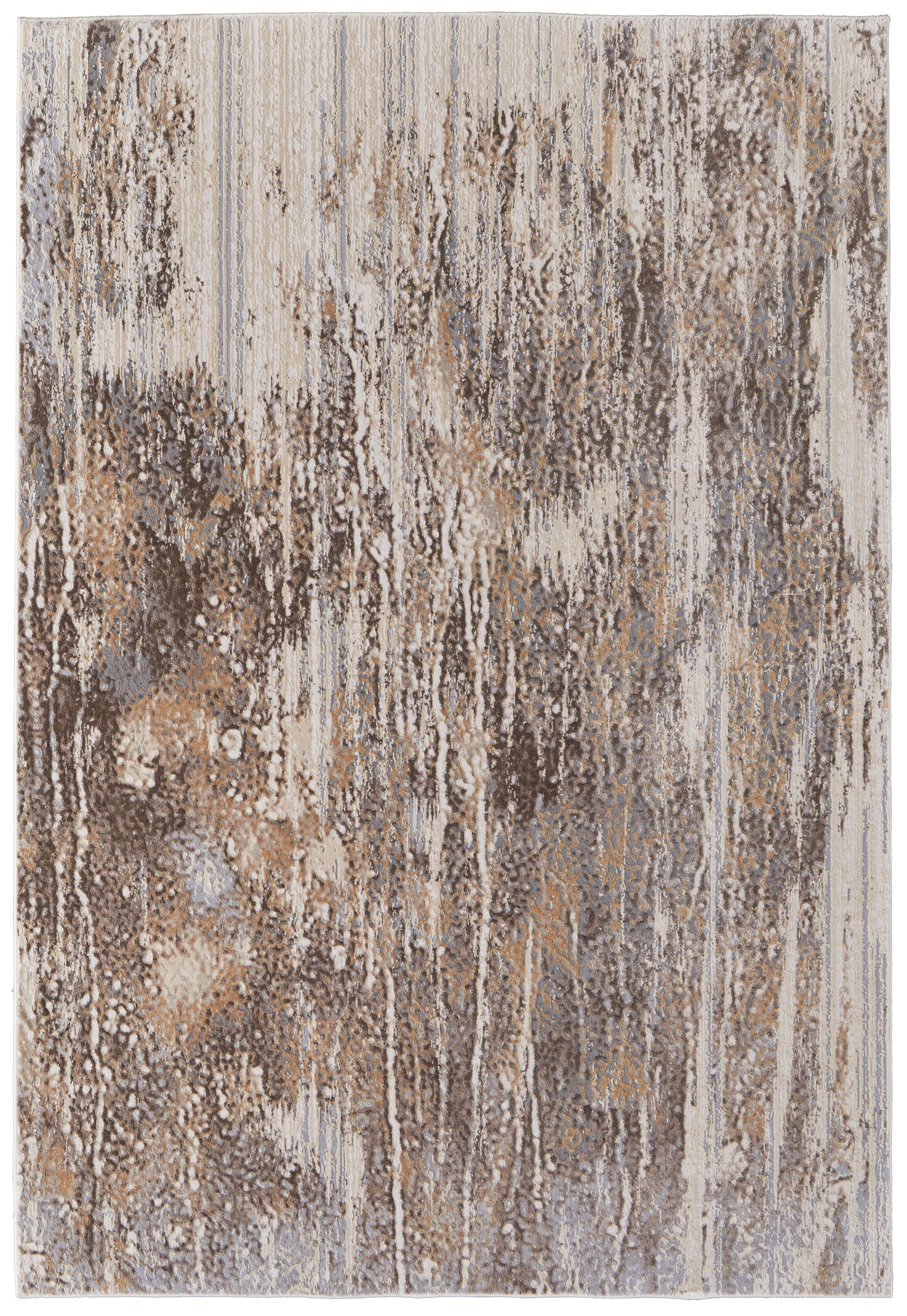 Parker Transitional Abstract, Tan/Ivory/Brown