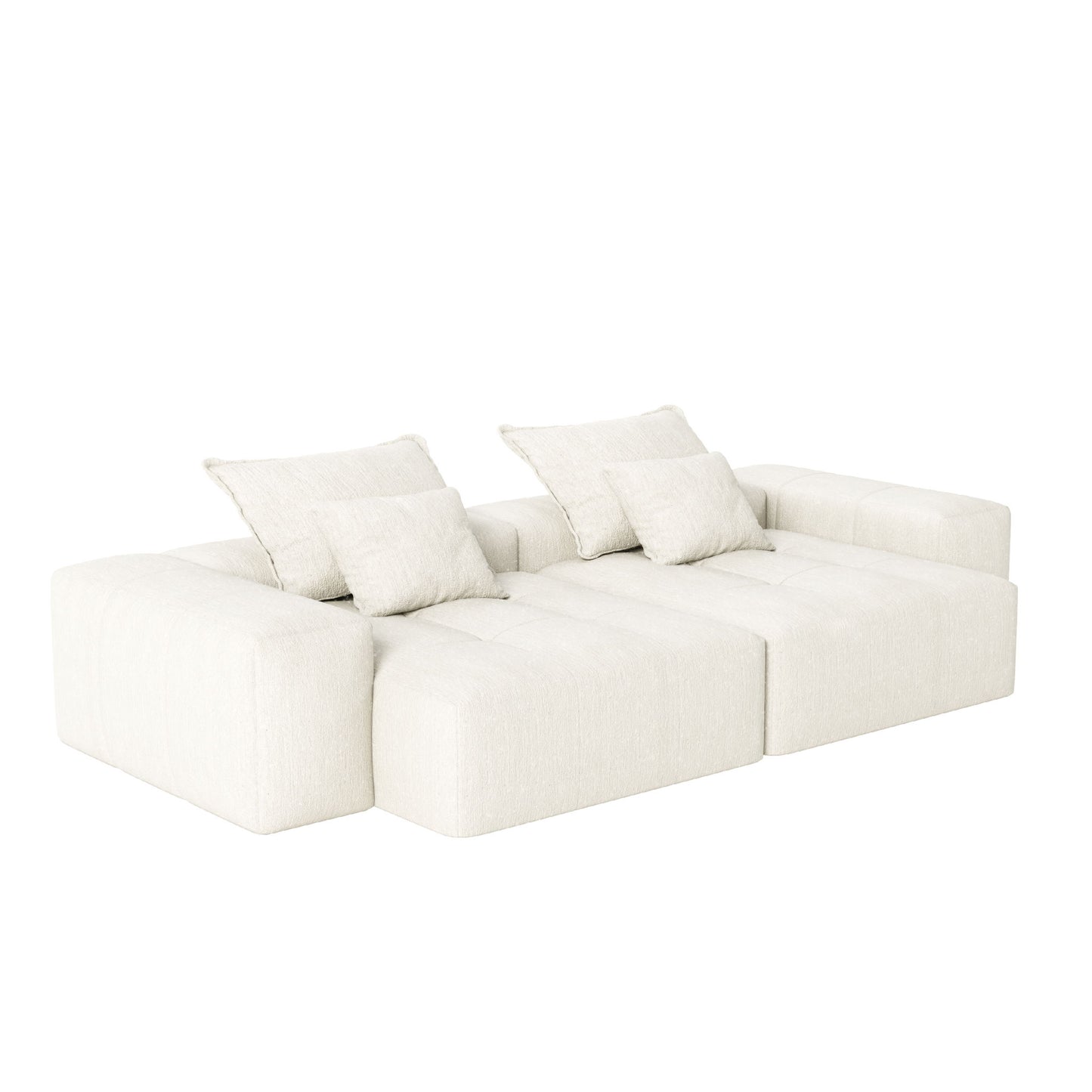 Modern Oversized Diy Combination Modular Sectional Sofa With Pillows