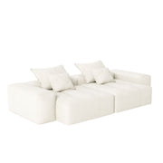 Modern Oversized Diy Combination Modular Sectional Sofa With Pillows