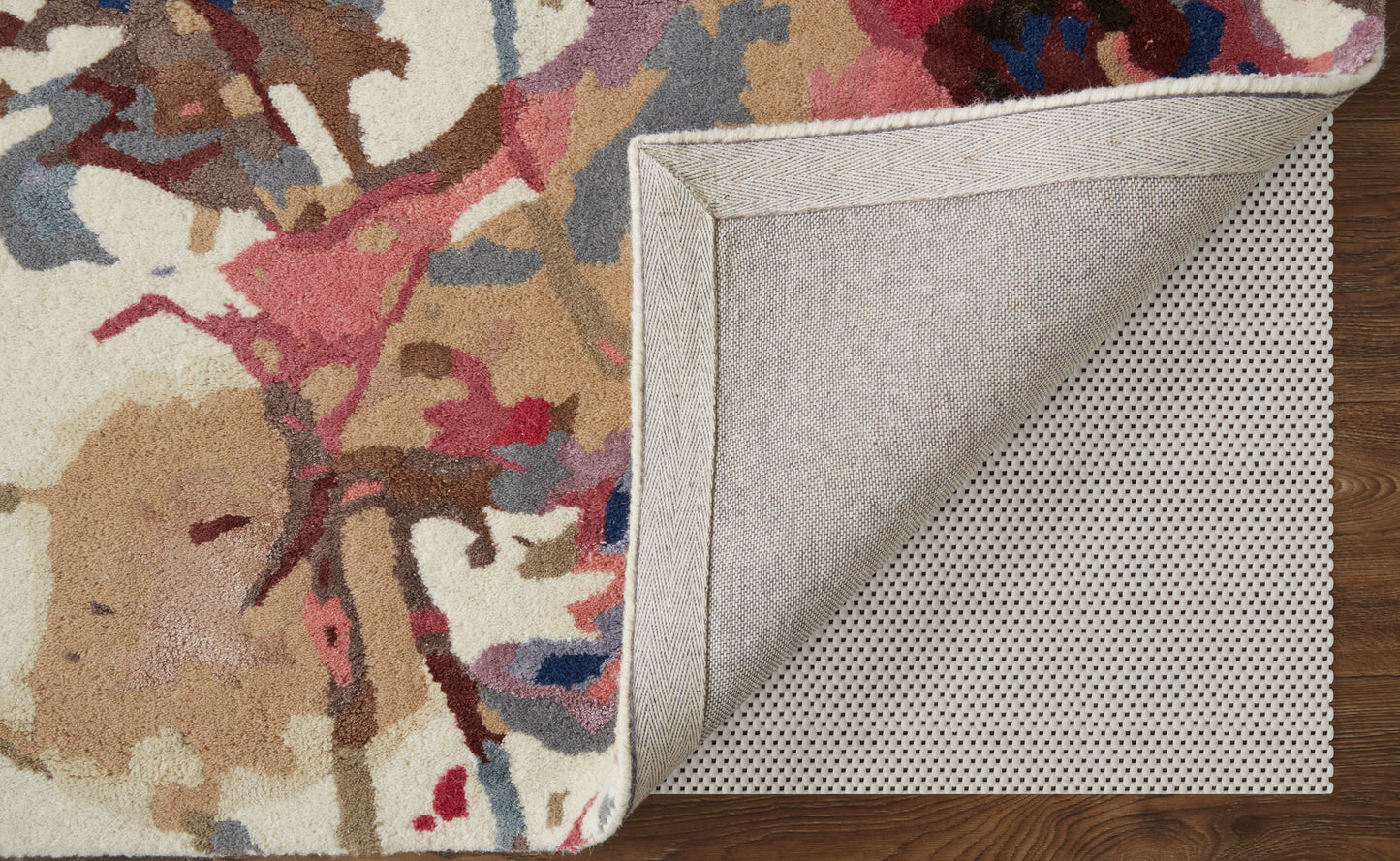 Dafney Transitional Floral & Botanical, Blue/Pink/Gray