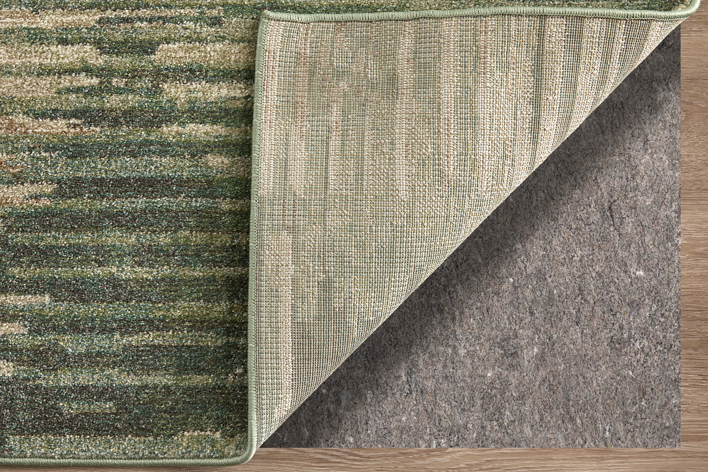 Eden Modern Abstract, Green/Ivory/Brown