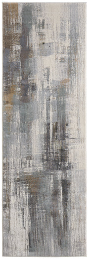 Clio Modern Abstract, Ivory/Gray/Brown