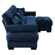 Super Comfort Oversized Modular Sectional Sofa With Movable Ottoman