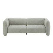 Tonson 83' 3-Seater Boucle Sofa,Wave Design, Living Rooms,Bedrooms,Apartment Office,Light Green