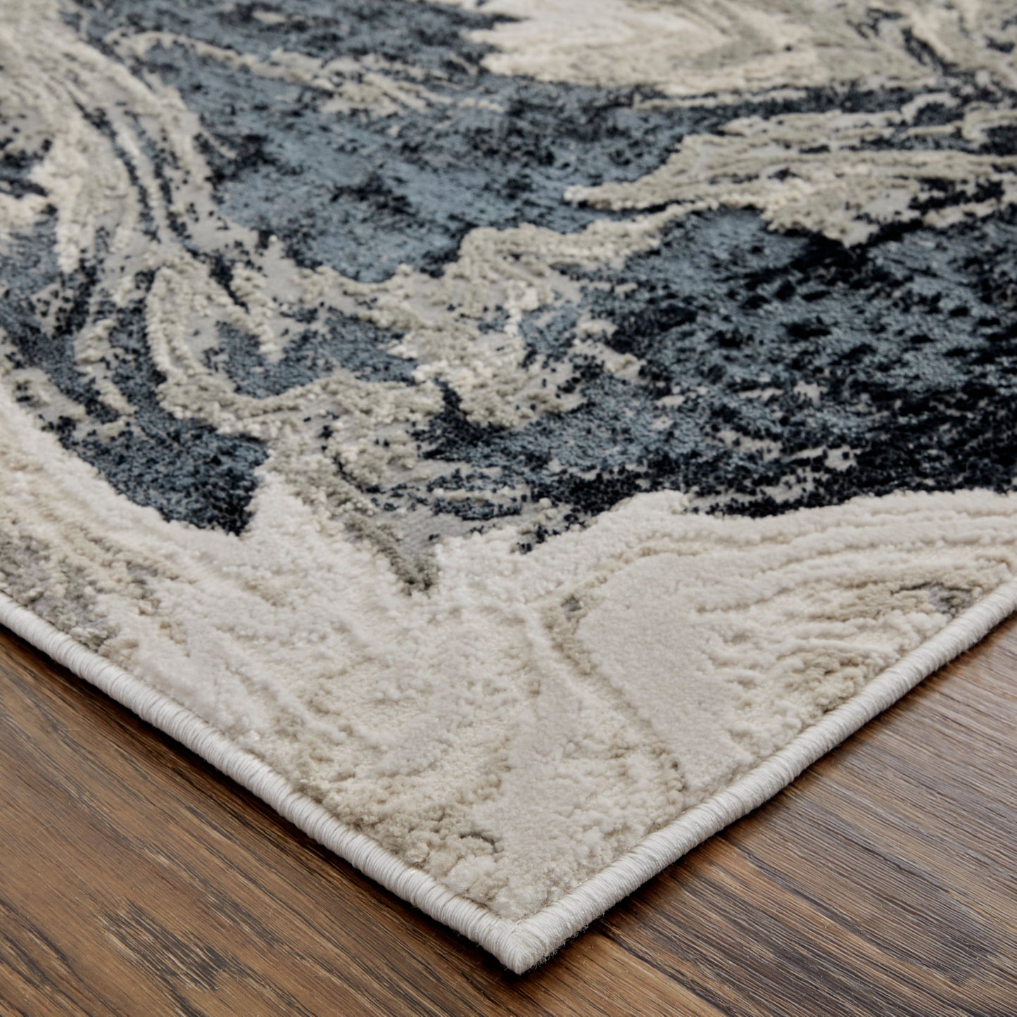 Micah Modern Abstract, Ivory/Black/Taupe