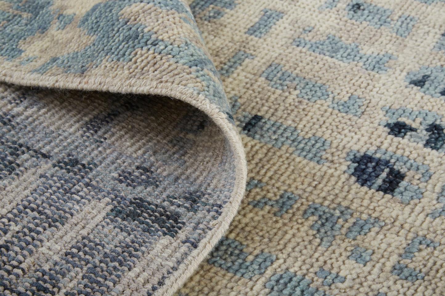 Palomar Transitional Abstract, Blue/Tan