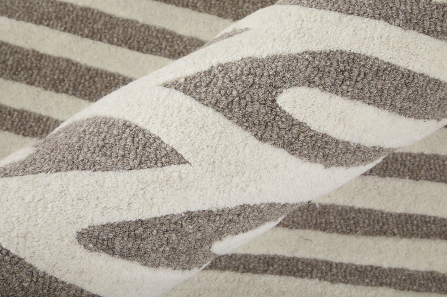 Kimball Transitional Abstract, Taupe/Ivory