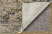 Sonora Modern Abstract, Taupe/Ivory/Blue