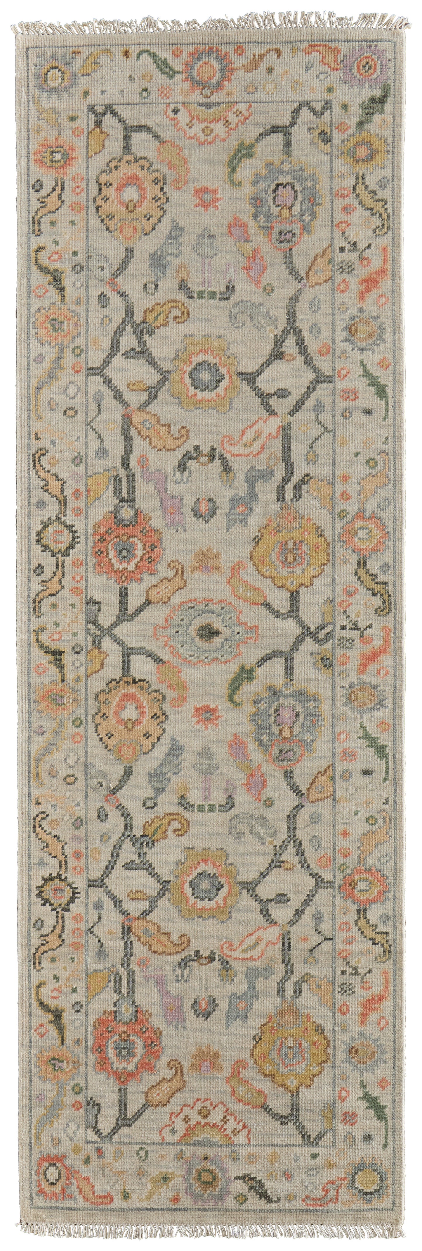 Karina Traditional Persian, Gray/Yellow/Red