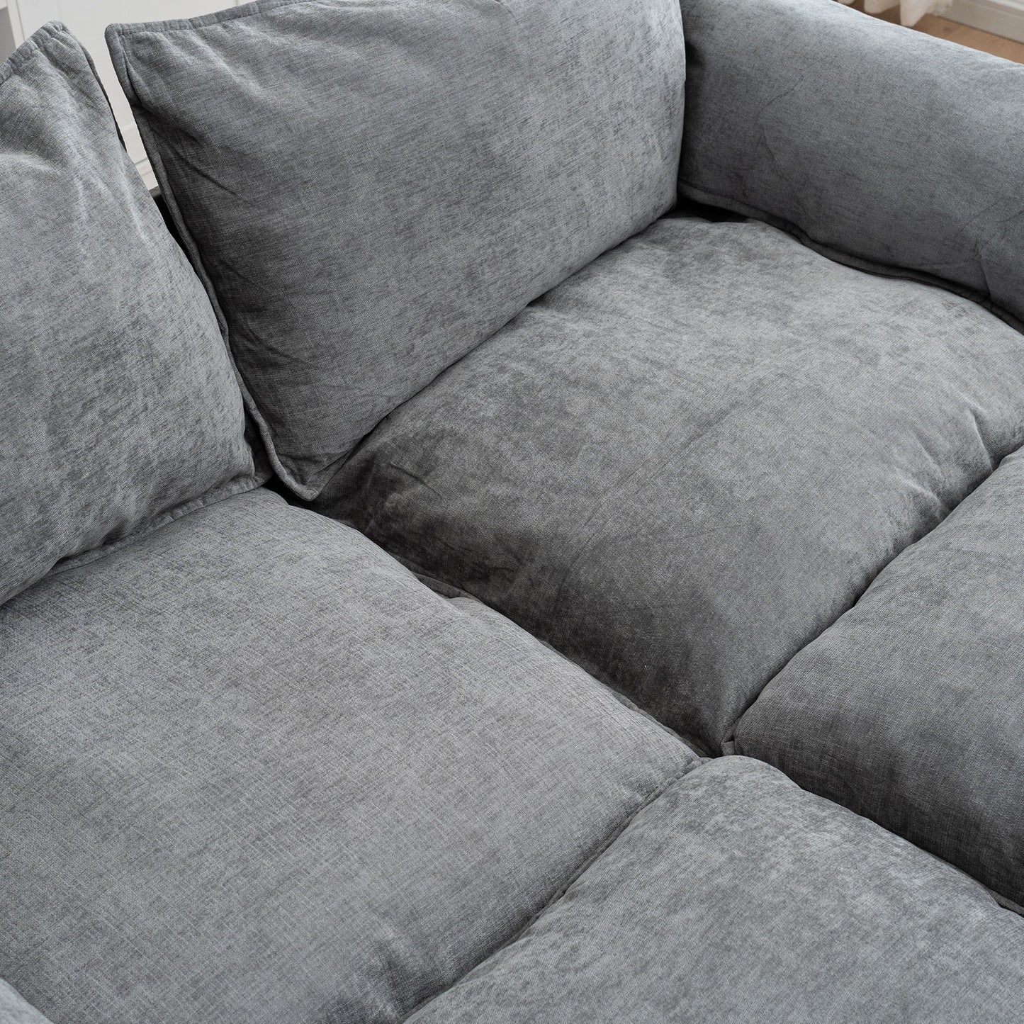 Convertible Combination Sofa With Footstools With Storage