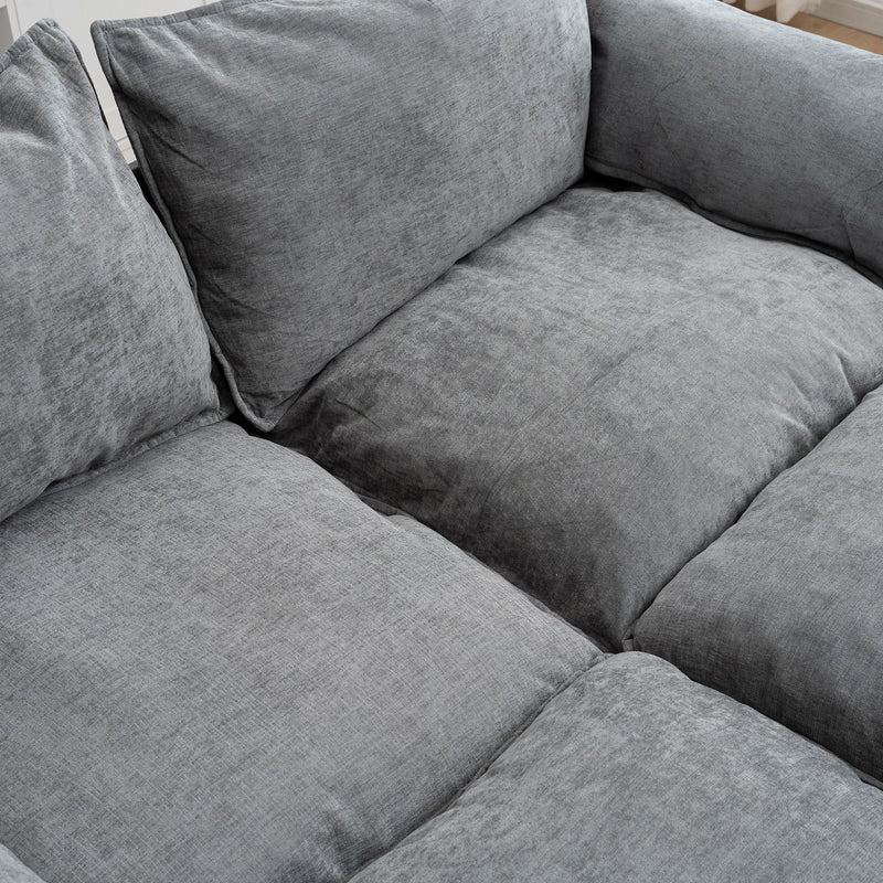 Convertible Combination Sofa With Footstools With Storage