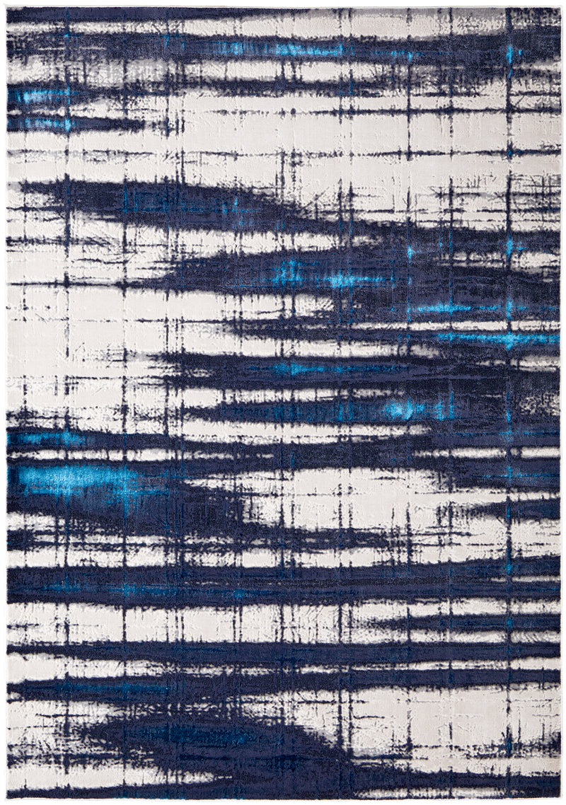Indio Modern Abstract, Ivory/Blue/Gray