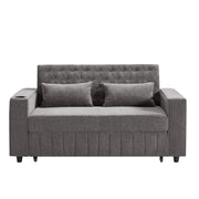 Pull-Out Sofa Bed Convertible Couch With Adjustable Backrest For Living Room