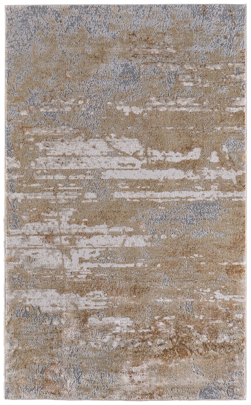 Aura Modern Abstract, Ivory/Gold/Gray