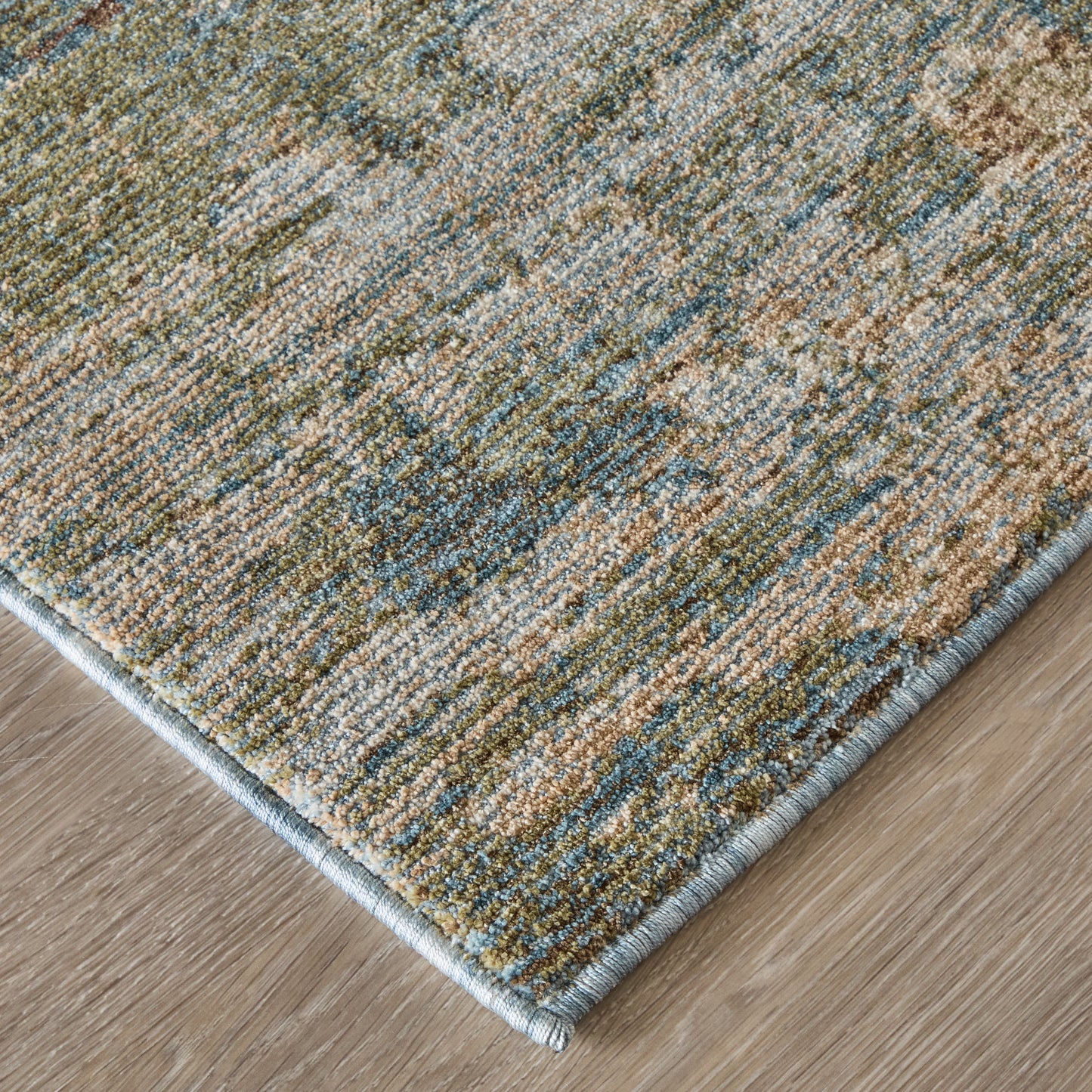Pearson Modern Abstract, Blue/Ivory/Brown