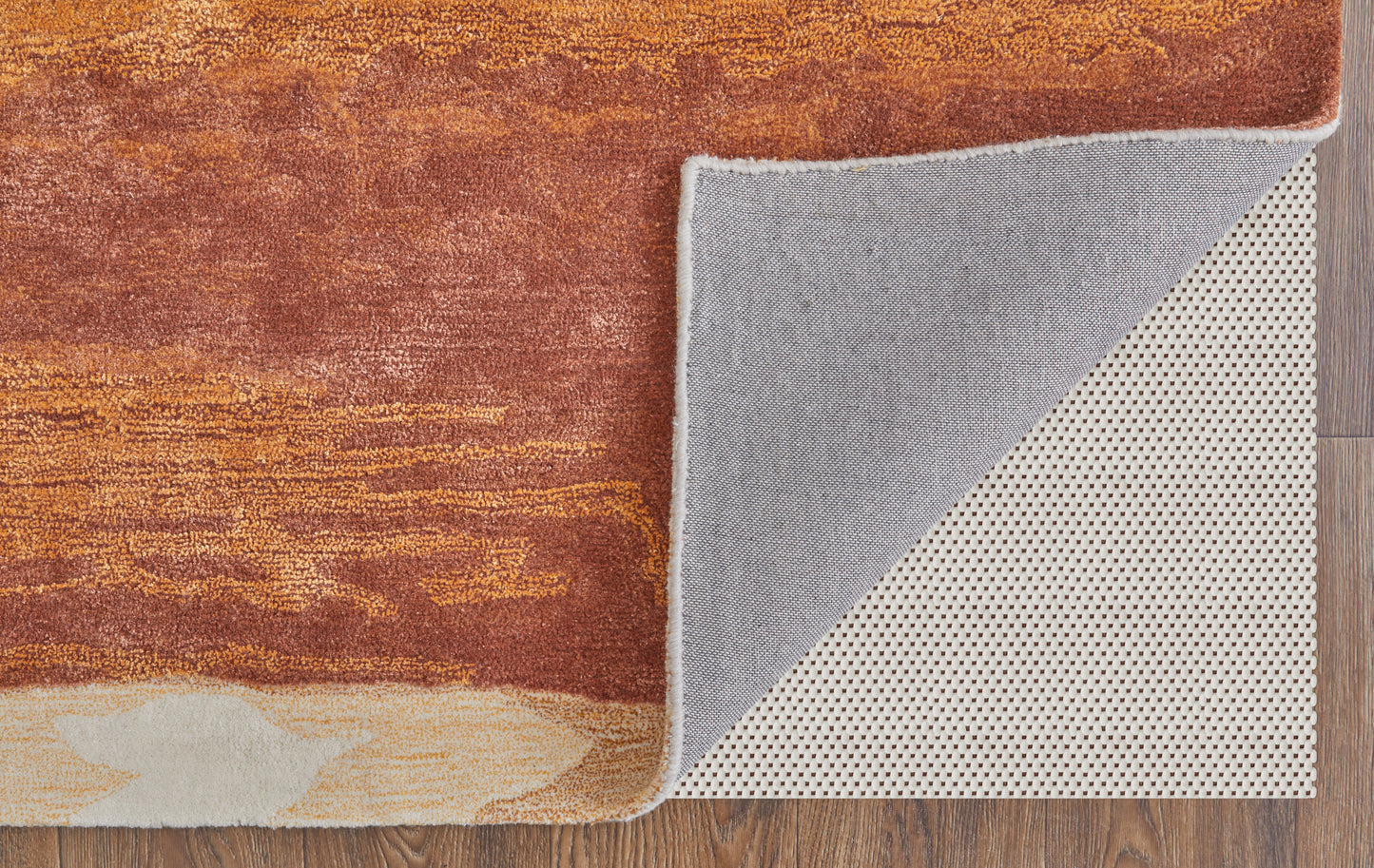 Anya Transitional Abstract, Red/Orange/Ivory