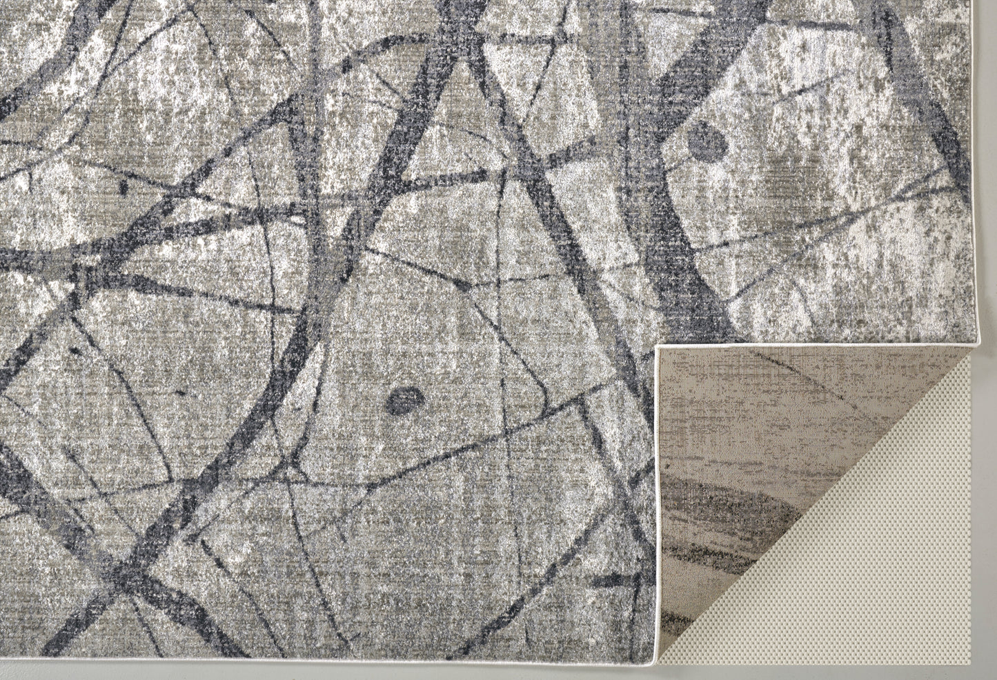 Kano Transitional Abstract, Taupe/Gray/Ivory