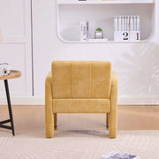 Modern Minimalist Casual Single Armchair Living Room, Bedroom, Office Area Upholstered Chair Comfortable Padded Armchair Nordic Style Casual Seating