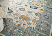 Springfield Traditional Floral & Botanical, Blue/Gray/Ivory