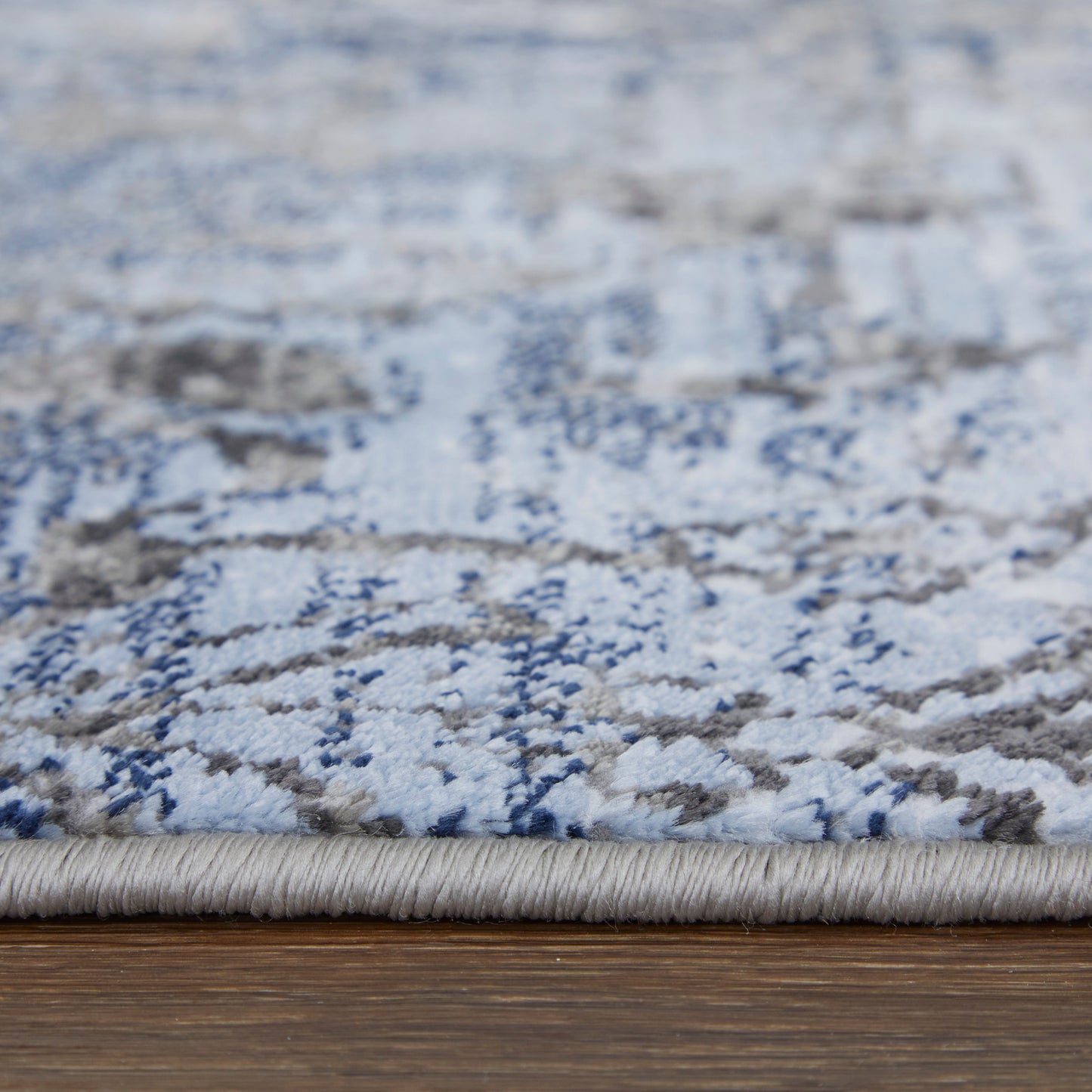 Gaspar Modern Damask, Blue/Gray/Taupe