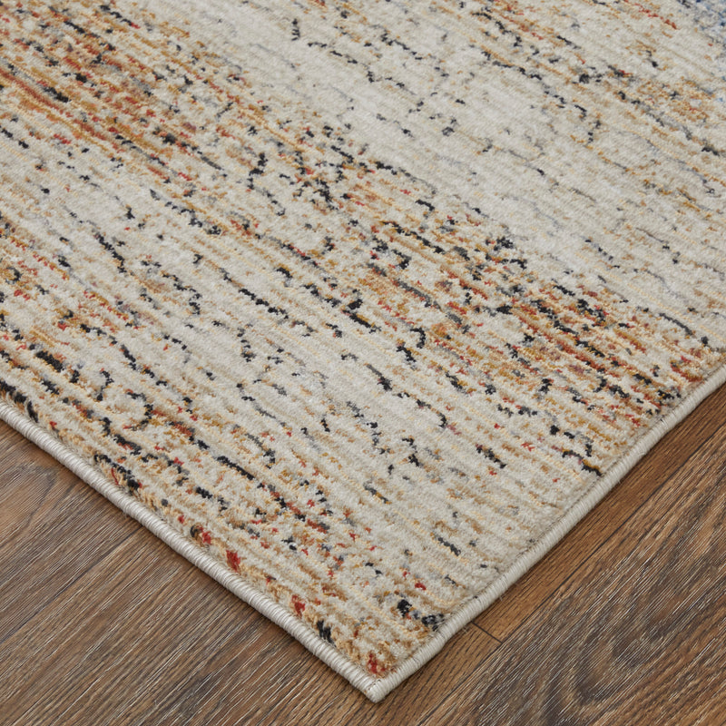 Sonora Modern Abstract, Tan/Blue/Gray