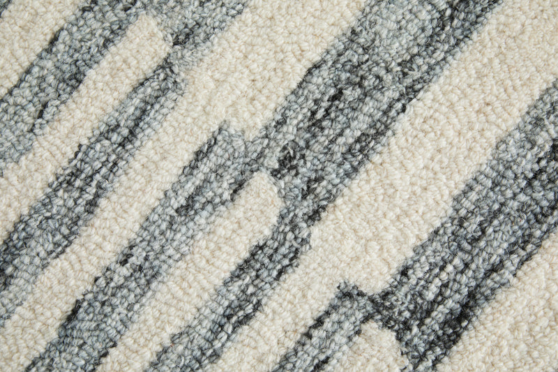 Wallace Modern Geometric, Gray/Ivory