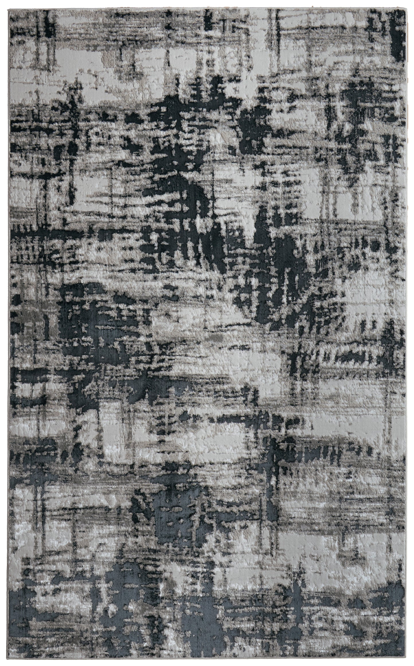 Micah Modern Abstract, Black/White/Gray
