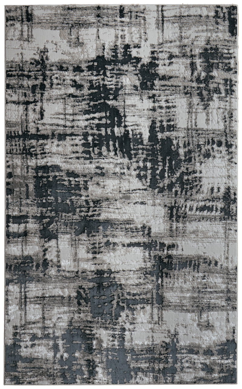 Micah Modern Abstract, Black/White/Gray