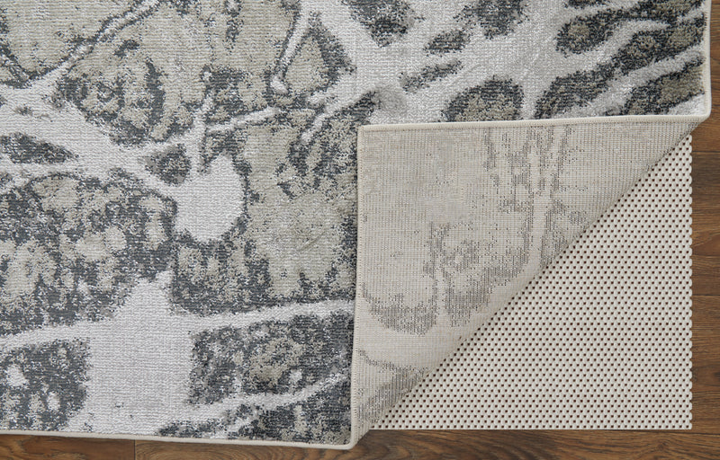 Astra Transitional Abstract, Gray/Silver/Ivory