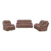 LUCIUS BROWN RECLINING SOFA