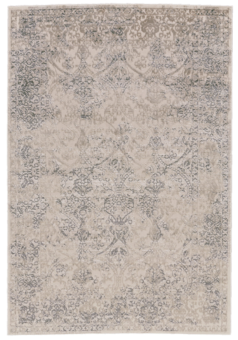 Prasad Modern Distressed, Ivory/Gray/Black