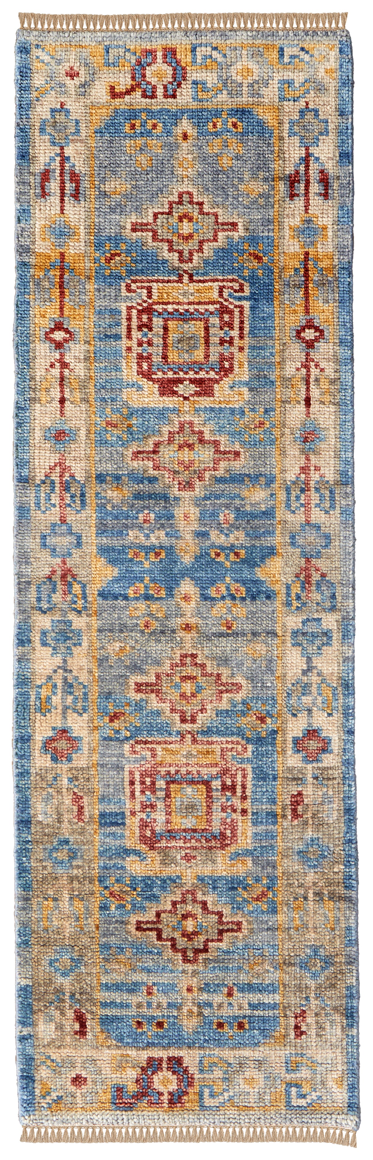 Fillmore Traditional Geometric, Blue/Yellow/Red