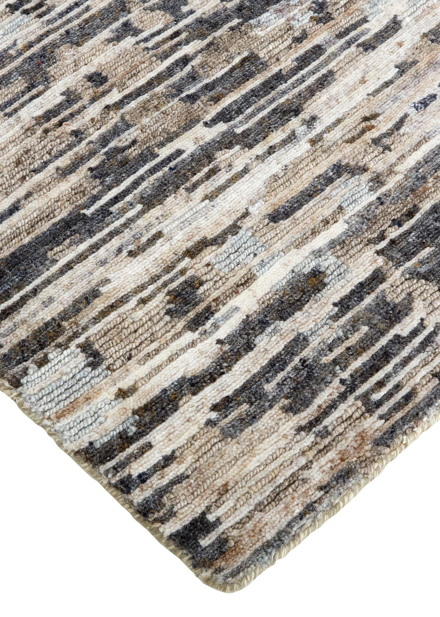 Conroe Modern Abstract, Gray/Blue/Silver