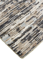 Conroe Modern Abstract, Gray/Blue/Silver