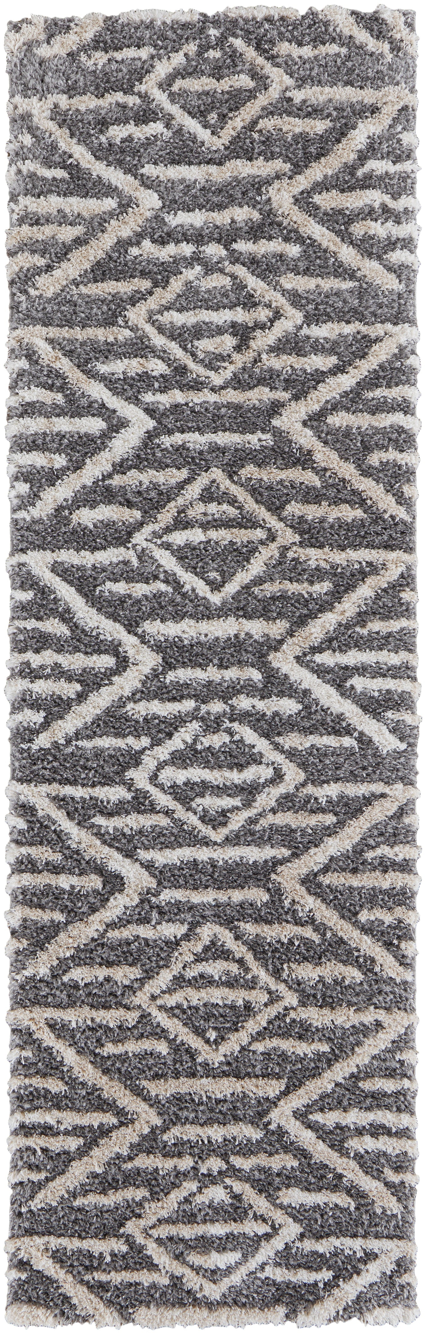 Mynka Transitional Diamond, Gray/Ivory